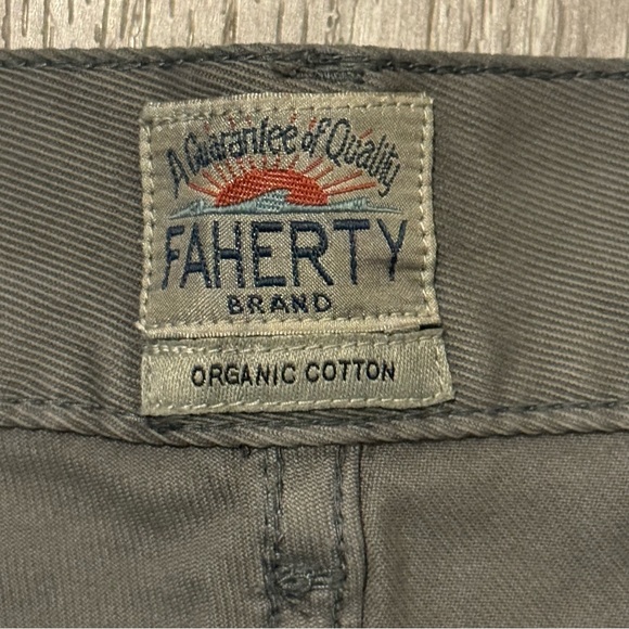 Faherty Comfort Twill 5-Pocket Pant Grey Men’s 33x32 NWT - Picture 10 of 13